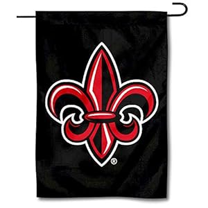 Louisiana Lafayette Ragin Cajuns Fleur Garden Flag and Banner