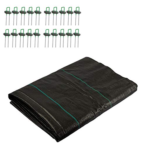 TOPARCHERY 3ft x 33ft Weed Barrier Landscape Fabric Premium Heavy Duty Ground Cover Ground Cover Anti-Weed Gardening Mat - Heavy Duty Outdoor Weed Mat
