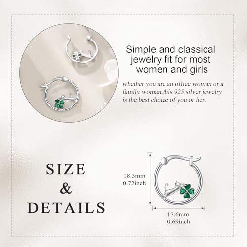 Animal Hoop Earrings Sterling Silver Cute Small Animal Hoop Earrings Jewelry Gifts for Women4
