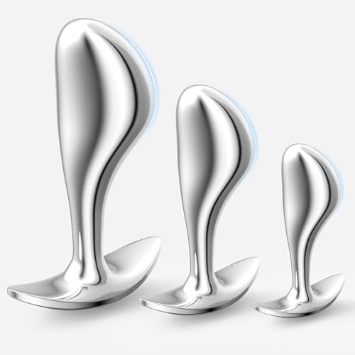 Yivans Anal Plug Anal Training Sets for Beginners - SM Fetish Sex Toys for Unisex Butt Plug with Flared Base Prostate Massager Adult Sex Toys & Games for Woman Men Couples Can Be Weared for Long Time