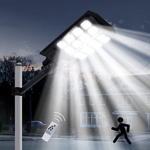 Viruhaka 1000W Solar Street Lights Outdoor,60000LM 456 LEDs, Dusk to ...