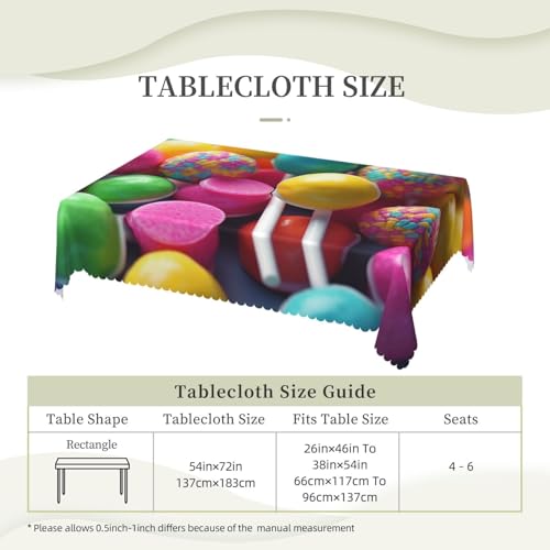 Nappe rectangulaire colorée imperméable et anti-déversement pour buffet - 7