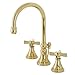 Kingston Brass KS2982ZX Millennium Widespread Bathroom Faucet, Polished Brass