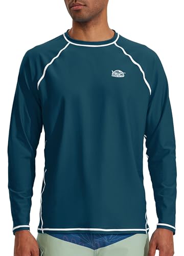 Willit Men's Rash Guard Swim Shirts SPF Water Shirt Long