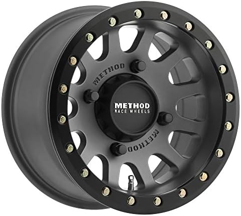 Method Race Wheels 401 UTV Beadlock Titanium With Matte Black Rin...