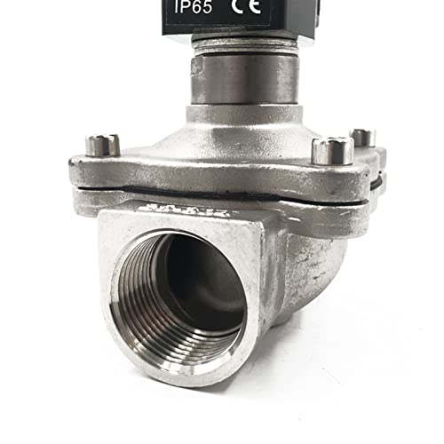 Électrovanne normalement ouverte DN20 12V inox vanne électrique eau et huile