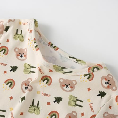 Image of Girl's Stripes Nightgowns Cotton Sleep Shirts Sleepwear Princess Nightdress
