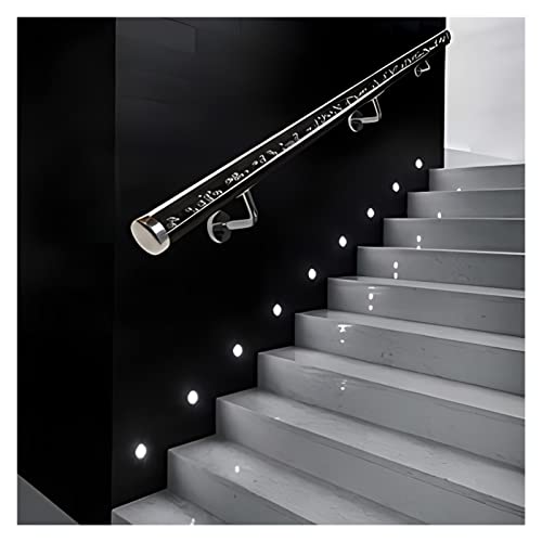 HDYZJQ Handläufe Klare Acrylpfeife Treppenhandlauf für den Innenbereich, Kinder Ältere Menschen, Wandhalterung Stangentreppengeländer für Lofts/Korridore/Garage, 2 Zoll Dick (Size : 390cm/153.5in) Cover