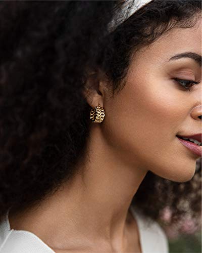 14K Gold Braided Huggie Hoop Earrings For Women, Gold Chunky Hoops, Gold Huggie Earrings For Women,14 Karat Gold Hoop Earrings, Chunky Gold Hoop Earrings, Chunky Gold Hoops #TOP1