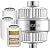 Cobbe High Output Shower Filter for Hard Water - Extra 2 Replaceable Cartridges - Removing Chlorine and Harmful Substance, and Dramatically Improves The Condition of Your Skin, Hair and Nails - Chrome
