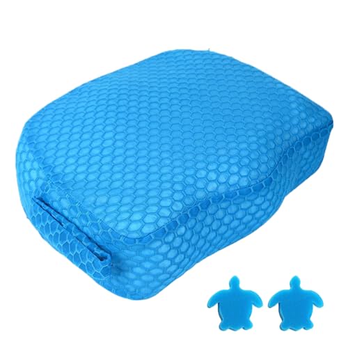 Asiento – Cojín hinchable de spa Booster, almohadilla antideslizante de malla de aire 3D, almohadilla de apoyo ajustable llena de agua, superficie texturizada antideslizante, cómodo soporte de altura