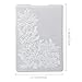 Arbuya 3D Christmas Holly Leaves Plastic Embossing Folders for Card Making 3 d Evergreen Holly Corner Embossing Folder for Gift Tag Paper Crafting Home Decoration 5