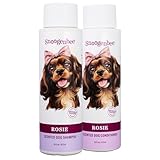 Snoogenbee Rosie Dog Shampoo & Conditioner Combo 2 Pack - Floral Scented, Moisturizing & Hydrating - Makes Combing Easier, Promotes Fur Growth, Relieves Itchiness - 2 Bottles 16 oz