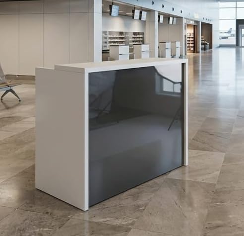 Mesa mostrador para negocio fabricado en España con acabado brillo 8