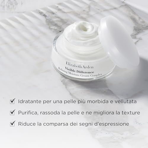Elizabeth Arden - Visible Difference, Crema da Giorno Idratante, con Squalano, Ammorbidisce, Leviga e Perfeziona il Tono della Pelle, Riduce le Rughe Sottili, Adatta come Fondotinta - 75 ml - 4