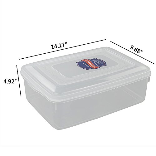 Pekky 11 Quart Plastic Toys Storage Containers With Lid, Clear Bin Set Of 2 #TOP1