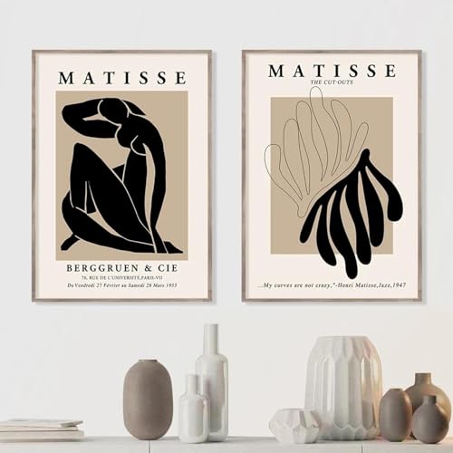 Affiches Matisse florales 35x50cm pour habiller un mur de salon vide