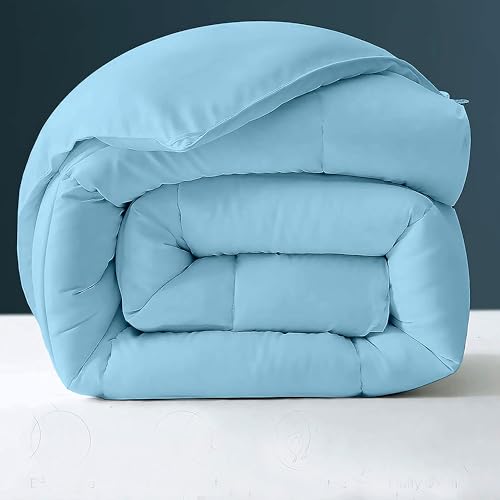 Image of Day Care - 500 GSM Hotel Quality-Down Alternative Microfiber Comforter for Heavy Winter Double Bed Comforter /Blanket /Rajai (90 inch x 100 inch Inches /228cm x 228cm) - Comforter Double Bed|Sky Blue