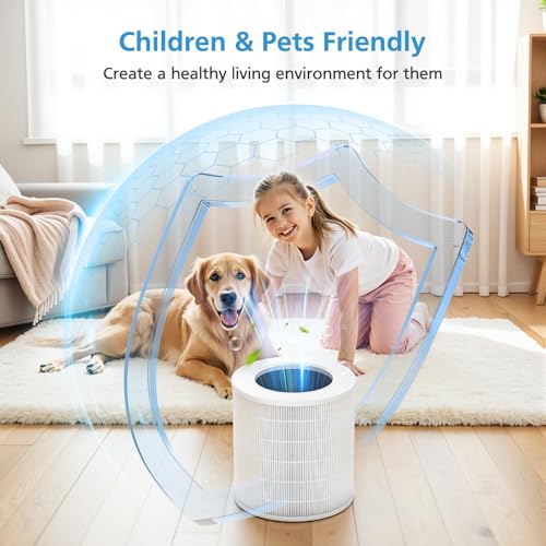 Image of A2005 Replacement Filter Compatible with A2005 Air Purifier, 3-In-1 HEPA Activated Carbon Filter for Smoke Dust Odors Pollen Pet Dander Quiet 99.9% Removal to 0.3 Microns for Home Bedroom