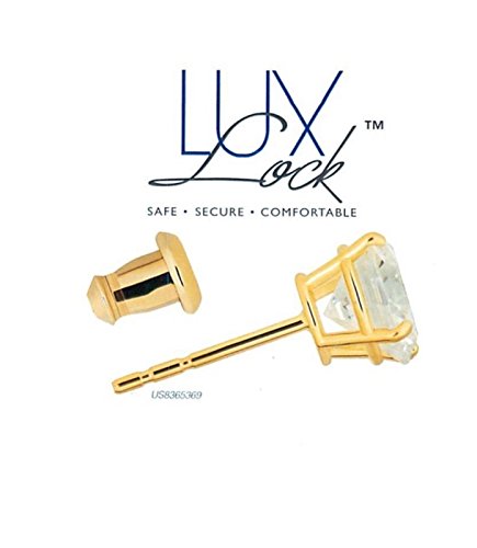 LuxLock World's most secure USA Patented Replacement Earring Back in 14k Yellow (Patent # US8365369)2