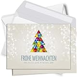 ✔ PREMIUM QUALITÄT – Unsere modernen Weihnachtskarten im Postkarten Format begeistern mit hochwertigem und modernem Look. Gedruckt auf hochwertigem Postkarten-Karton, auf der Vorderseite mit Schutzlack veredelt, auf der Rückseite zu beschreiben mit Füller, Kugelschreiber oder ähnlich - auch zu bedrucken. Echte Hingucker!