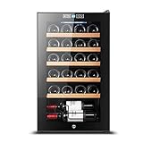 Diseño elegante: la bodega refrigerada tiene 2 modelos con capacidad de 70 o 82 litros (24/28 botellas estándar de 750 ml). El diseño compacto hace que este modelo sea ideal para cocinas compactas donde el espacio llega a una prima.
