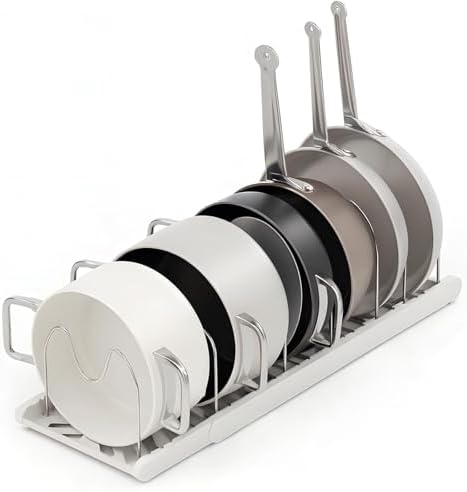 OMISTAR Organizador de panelas expansíveis, suporte ajustável com...