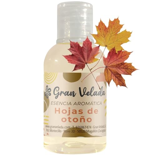 Gran Velada - Esencia Aromática Hojas de Otoño 50 ml | Aromas Intensos | Ideal para Velas, Jabones y Cremas | Uso Cosmético y Artesanal | Especial Halloween