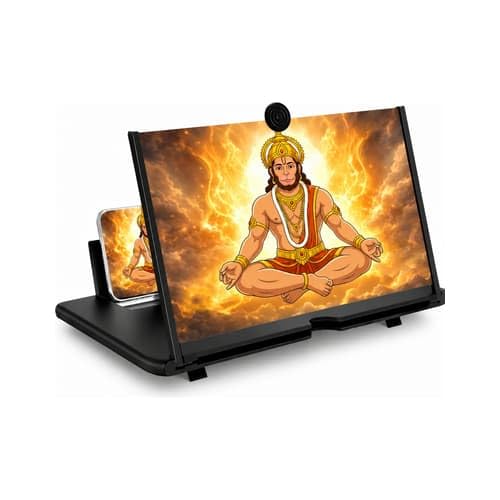 3D HD Mobile Phone Screen Magnifier with Foldable Stand, Portable Screen Amplifier, Video Enlarger for Smartphones,Eye Protection Screen Expander for Movies, Gaming & Reading | 8-Inch-picture-25