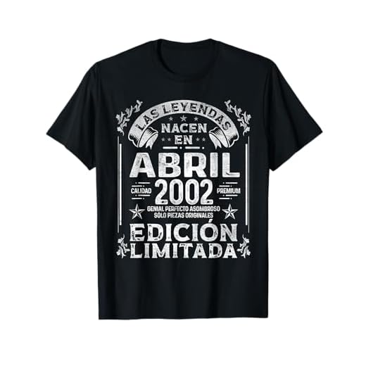 Las Leyendas nacen en Abril de 2002 - 20 años Cumpleaños Camiseta