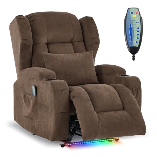 Image of DRMBOOK Power Recliner Chair, Wall Hugger Reclining Sofa