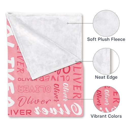 Image of PUREFLY Ships Next Day-Personalized Blanket for Kids- Custom Blanket with Name for Teen Girls and Boys, Birthday Gifts for Women and Men, Customized Flannel Throw, Christmas Blankets Gifts for Baby