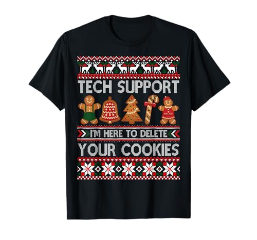Funny Christmas Tech Support Shirt Computer Programmer Gift T-Shirt