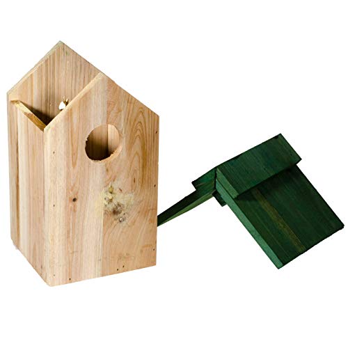 SIDCO Vogelhaus Nistkasten 2 Sk Vogelhäuschen Nisthöhle Nisthaus Nisthilfe Holz Meise – Bild 4