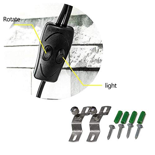 Lampe LED pour barbier applique murale rotative extérieure étanche couleur B