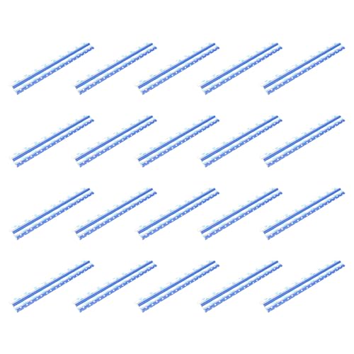 200 pitillos de papel azul para fiestas y bebidas miniatura 1