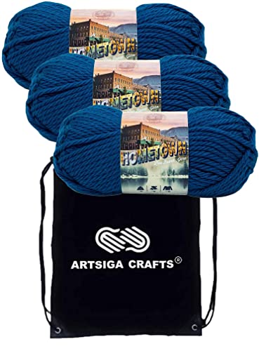 Lion Brand Yarn Hometown 135-116 Athens Blue Sky