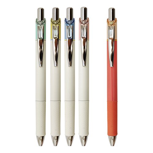 Bolígrafo retráctil Pentel EnerGel Clena tinta negra miniatura 4