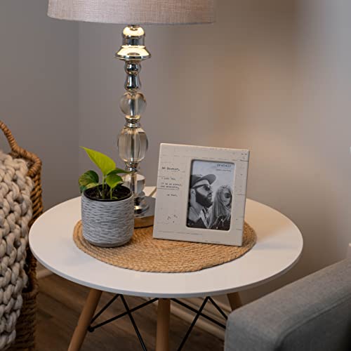 Demdaco My Dearest Soft Cream 8 X 7.5 Ceramic Stoneware Wall And Tabletop Photo Frame #TOP5