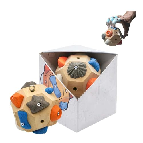 Yanobia Handgefertigter Boulder-Block – baut Kraft und Präzision auf, 3D-Boulder-Block, Kletter-Trainingsball für Finger- und Handkraft, Geschenk zum Bergsteigen (1 Stück)