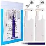 2PCS Ear Nail Gun Disposable Aseptic Household Ear Piercing Gun Portable Ear Piercing Gun Group Ear...