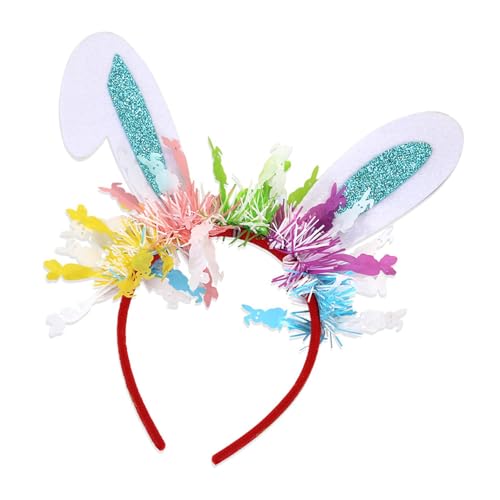 ハロウィーンのコスプレロールプレイ用の装飾可能なヘッドバンド漫画のウサギヘアフープ目を引くヘッドピースヘッドウェア