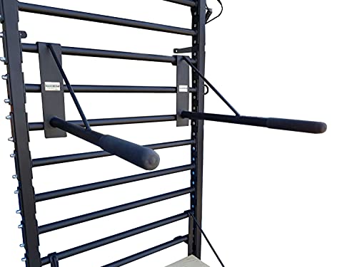 ARTIMEX Barre à dips (Barre d'immersion) pour l'espalier - utilisée dans Les Maisons, Les gymnases ou Les centres de Fitness pour l'entraînement et Le Fitness, Code 270-FI (Noir)