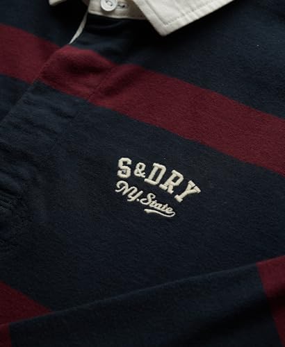 Polo Superdry Haut de rugby à rayures athlétiques vintage EU - vue 9