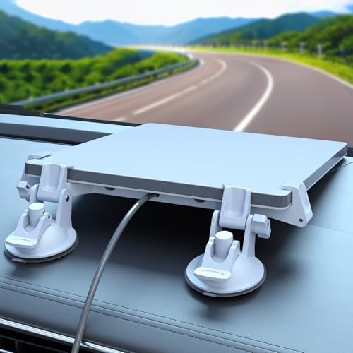 Linkoostar for Starlink Mini Mount for Dashboard, for Starlink Mini Car Suction Cup Mount for Dashboard & Windshield Suitable for Most Vehicles and Ensure Stable Satelllite Signal