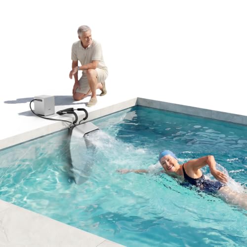 iGarden Portable Swim Jet X AIR for Pool, Swim Current Machine with 5-Gear Adjustable Flow, No Installation, Up to 2.5h Runtime, App Control, 790GPM Pool Current Generator Training & Fun