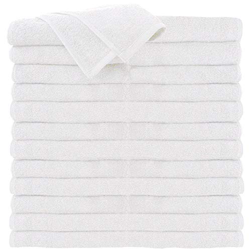 ForPro Premium 100% Cotton All-Purpose Towels, White, Extra Soft Multi-Purpose Salon, Spa, Hotel, and Gym Towel, 16” W x 27” L, 24-Count