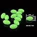OriGlam 100pcs Plastic Luminous Glow Fishing Beads Eggs, Glow in The Dark, Assorted Plastic Oval Round Shaped Glow Eggs, Rubber Fishing Beads Plastic Rig Beads