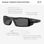 Oakley Gascan Lunettes de soleil, noir poli