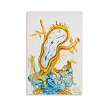 Póster de pintura de Salvador Dalí Surrealismo (La Noblesse Du Temps, Persistance De La Mémoire, Connu Aussi Comme Stillness Of Time, 1975), póster artístico impreso, arte de pared, pintura para